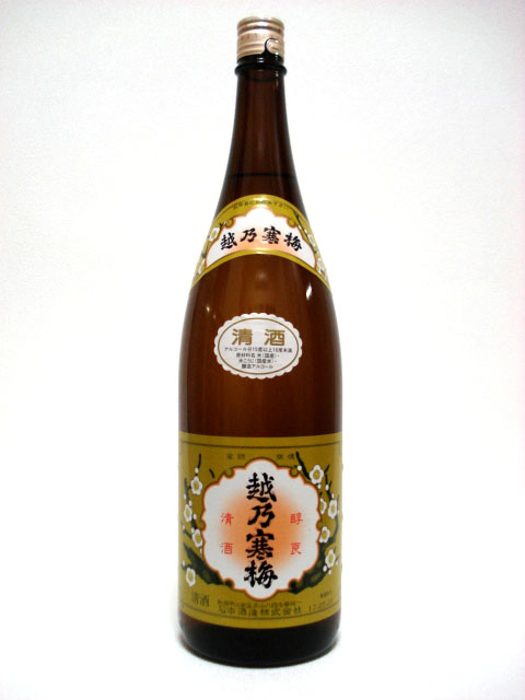 越乃寒梅 白ラベル 1.8L （普通酒）